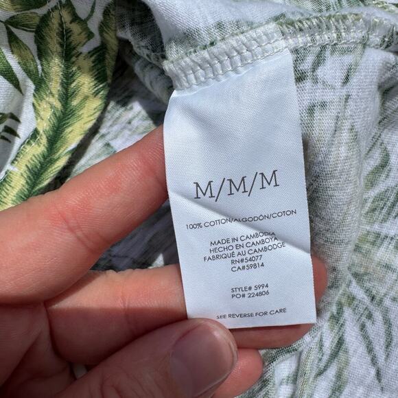 Cabi Paradise Cover Up Sleeveless Tropical Print Top M - Picture 2 of 4